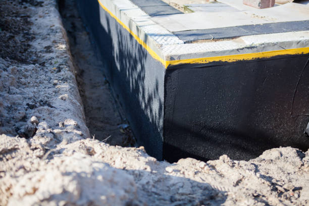 Residential Exterior Waterproofing installation at a Newport, NJ home by SJ Waterproofing Pros